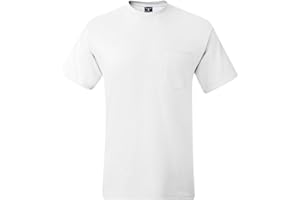 Hanes Men's Heavyweight Pocket T-Shirt, Beefy-T Full-Cut Cotton Pocket Tee for Men, Crewneck T-Shirt For Men, 1 or 2 Pack