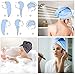 Microfiber Hair Towel Wrap Turban, Duomishu Super Absorbent Anti-Frizz Hair Drying Towels Cap for Curly, Long and Thick Hair, 2 Pack (Blue/Grey)