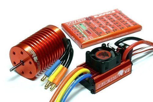 LEOPARD SKYRC 4370KV 9T Brushless Motor+60A ESC Speed Controller Combo ME720+SKYRC Full Version Apps Edition for 1/10 RC Car Truck