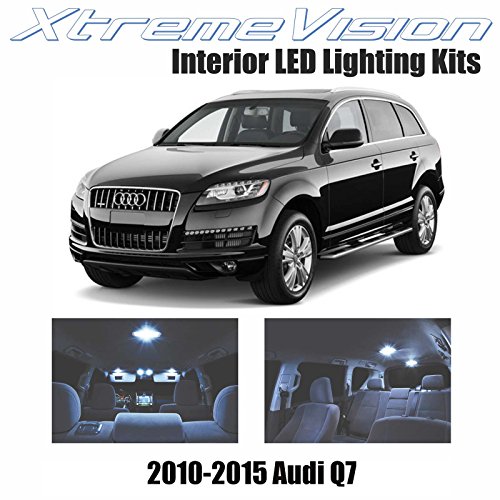 XtremeVision Audi Q7 2010-2015 (16 Pieces) Cool White Premium Interior LED Kit Package + Installation Tool