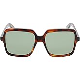 Saint Laurent Square/Rectangle Sunglasses Havana Green Luxury Eyewear Made In Italy Acetate Frame Designer Fashion for Everyday Luxury