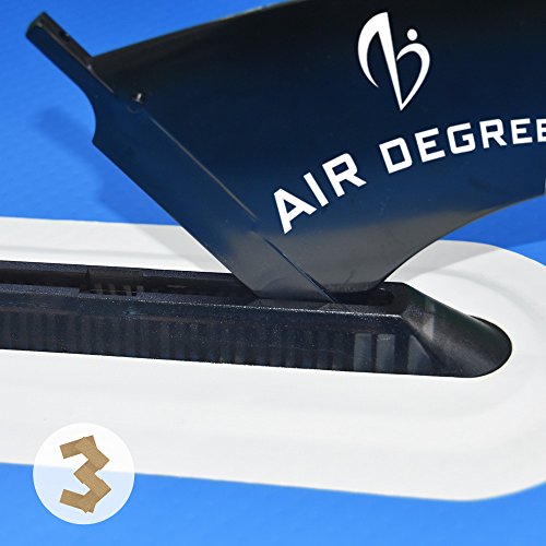 Air Degree 9” Classic Nylon Single Center Fin For Paddleboards/SUP & Surfboards/Standard US Fin Box