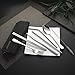 Devico Portable Utensils, Travel Camping Cutlery Set, 8-Piece including Knife Fork Spoon Chopsticks Cleaning Brush Straws Portable Case, Stainless Steel Flatware set (8-piece Felt bag black)
