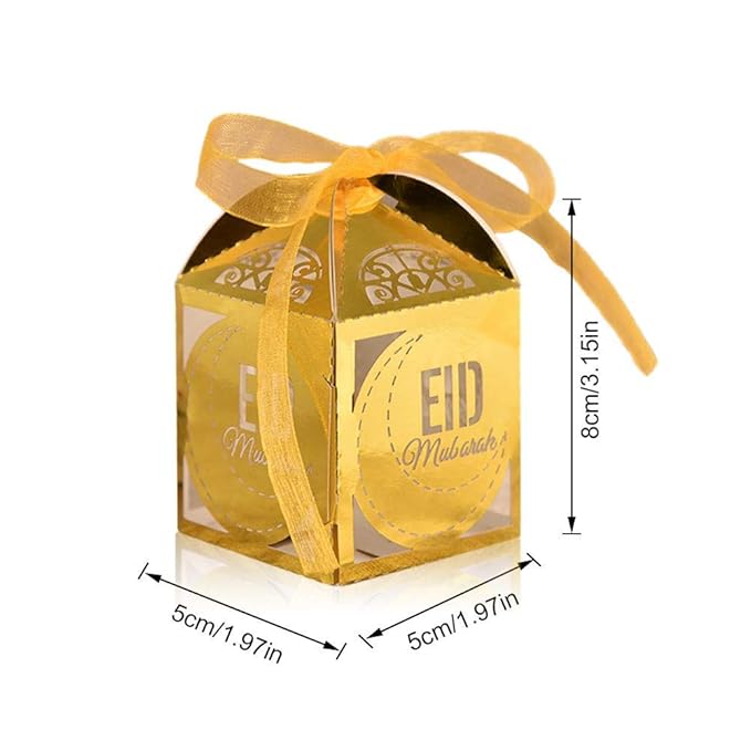 Wapern Eid Mubarak Gift Boxes 50 Pcs Ramadan Eid Party
