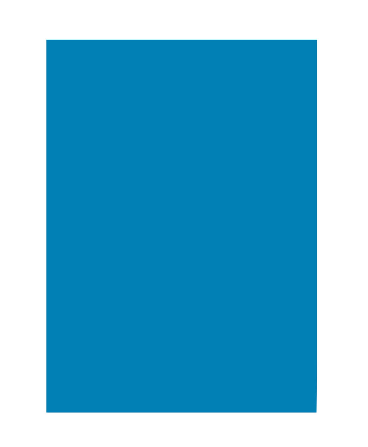 Folia 6334 Coloured Paper, DIN A3, 50 Sheets, Blue — image 1