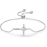 TwoAnts Mustard Seed Cross Bracelet 925 Sterling Silver Faith Bracelet Mustard Seed Jewelry Christmas Gift for Women