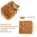WAPIKE Lion Dog Mane, Turn Your Dog Into A Strong Lion, Big Pet Dog Lion Mane Wig, Tail, Festive Party Gorgeous Costume (Light Brown)