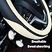 Didida Steering Wheel Covers Soft Matte Microfiber Leather Non-Slip Sweat-Absorbent for Women Men Universal 15 Inch Car Decoration (White)