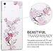 kwmobile Clear Case Compatible with Sony Xperia XA1 - TPU Smartphone Backcover - Cherry Blossom Branch Dark Pink/Light Pink/Transparent