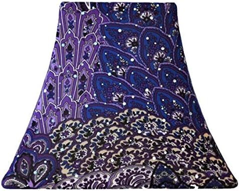 Purple Peacock - Custom SLIP COVERS for lampshades