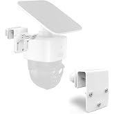 Gutter Mount Bracket Compatible with Eufy Security SoloCam S340/Eufy SoloCam E30/Eufy 4G LTE Cam S330 Solar Security Camera(1pack-White)
