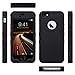ULAK iPhone 5S Case,Black iPhone 5 SE Case, Anti Slip Shock Resistance Protective Cover with Hybrid High Soft Silicone + Hard PC Case for Apple iPhone 5/5S/SE (Black+Black)