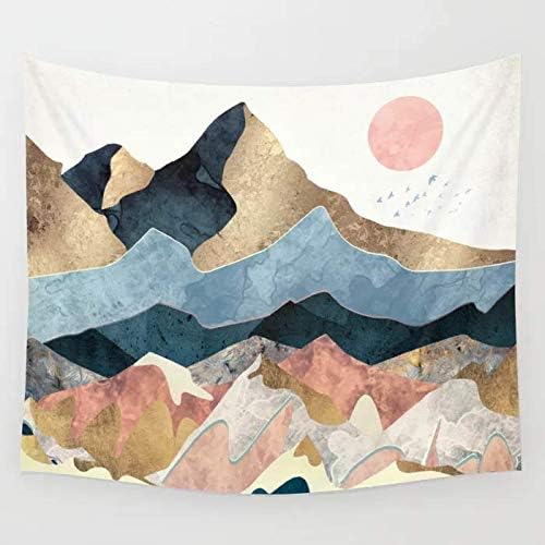 SOFTBATFY Aesthetic Abstract Art Wall Tapestry for Living Room Office, Bedroom Dorm Headboard Tapestries Home Decor(Medium-51 * 58inches, Pink Scenery)