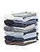 ADFOLF Mens Warm Wool Socks Thick Winter Thermal Stripe Wool Crew Socks (mixed color-1)