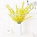 MISSWARM 10 PCS Dancing Lady Orchids Butterfly Artificial Flowers, 38 Inches Silk Artificial Flower Fake Flowers for Wedding and Home Decoration(Yellow)