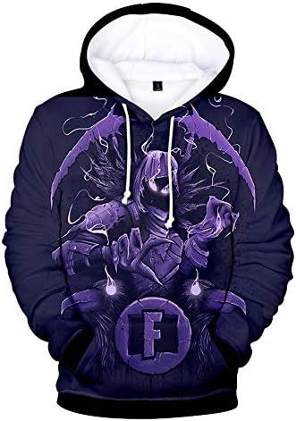 Mvruve Kids Girls Boys Fortnite Hoodie Comfy Hooded Crewneck Sweatshirts
