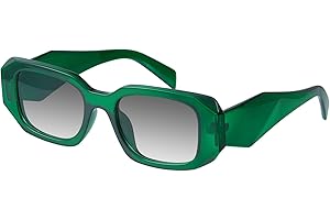 mosanana Trendy Rectangle Sunglasses for Women Men-Goulding