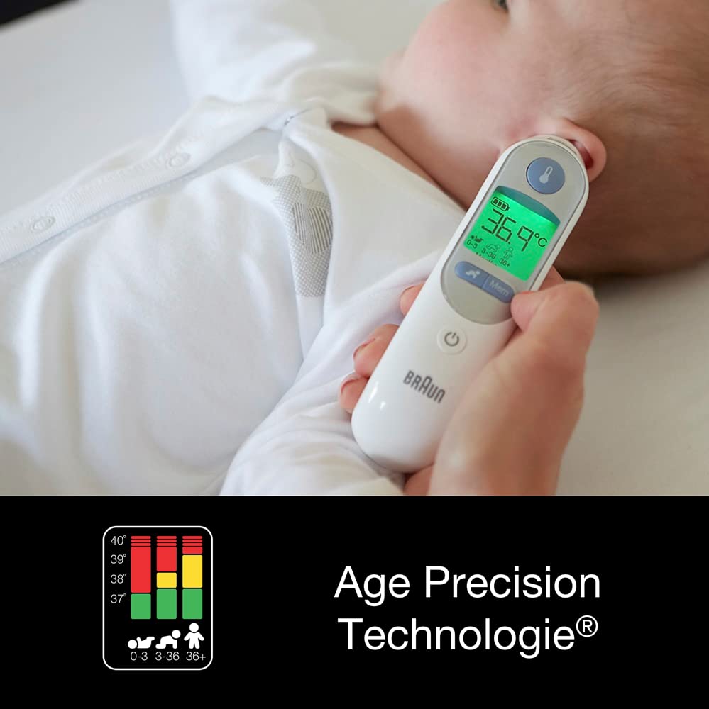 Braun ThermoScan 7 Ohrthermometer BRAIRT6520 | Age Precision Technologie | Farbcodiertes Digitaldisplay | Baby- und kleinkindfreundlich | Die #1 Marke bei Ärzten(1) 3