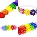 Baby Headbands Girl's Elastic Flowers Headband for Girl Children Headdress Rainbow Pack Of 4