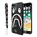 iPhone 7/8 Plus Shark Face Case Street Fashion: Luxury Flexible Durable Designer Protective TPU Cover/Bumper/Skin/Cushion with Wrist Strap only for 5.5