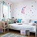 SONG'S IDEA Large Size Unicorn Wall Decal,2Packs，Unicorn Wall Sticker Decor with Hearts and Stars for Girls Rooms Baby Nursery