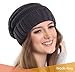 Brook + Bay Slouchy Beanie - Women's Winter Hats, Beanie Slouch Hats for Cold Weather, Oversized Beanie Knitted Hats for Women & Men Dark Gray