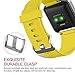Fitbit Blaze Accessories Classic Band Large, UMTele Soft Silicone Replacement Sport Strap Band with Quick Release Pins for Fitbit Blaze Smart Fitness Watch Yellow, Frame Not Included (6.7