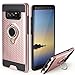 Jelanry Galaxy Note 8 Case, Ring Holder Phone Mount Stand Cover Note 8 Case Kickstand Shell Impact Resistant Dual Layer Armor Hybrid Protective Soft Bumper Case for Samsung Galaxy Note 8 Rose Gold