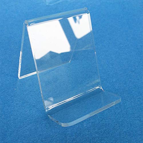 1Pcs Clear Acrylic Book Sign Holder Slanted Display Stands Poster Menu Leaflet Holders Lean to Perspex for Home, Business, or Museum