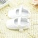 DZT1968® Baby Girl Soft Sole Cloth Mary Jane Shoes Prewalker with Bowknot (0~6 Months) White