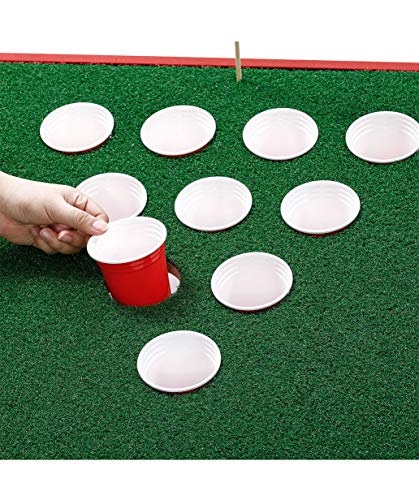 SPRAWL Golf Pong Cornhole Set Exciting Golf Chipping Game Beer Pong Chip Shot Game for Tailgate Beach Backyard Man Cave - Thumbnail 3