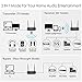 Bluetooth 5.0 Transmitter Receiver-Wireless Long Range 263ft aptX HD Low Latency Upgraded 3 in 1 CSR Bluetooth Audio Adapter Pair 2 Devices Hi-Fi Sound Optical AUX RCA 3.5mm for TV Home Stereo System
