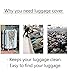 Bigcardesigns Blue Butterfly Luggage Covers Apply to 26-30 Inch Travel Suitcase L