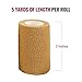 Self Adherent Wrap - Bulk Pack of 12, Athletic Tape Rolls and Sports Wraps, Self Cohesive Non-Woven Adhesive Bandage (3 in x 5 Elastic, CohesiveYards) for Ankle Sprains & Swelling
