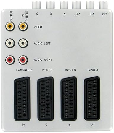 Thomson Kcv157 Switch 3 Inputs 1 Output 6 X Rca Amazon Co Uk Computers Accessories
