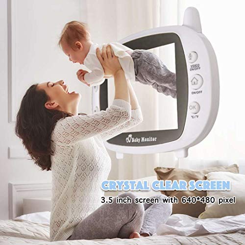 UNOKS 3.5 Inch Baby Care Device Night Vision Monitor Baby Care Device Baby Monitor