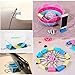 Binder Clips 90PCS Colored 6 Assorted Sizes Large Medium Small, OUHL Colorful Paper Clamps Foldback Clips for Office Schools Kitchen Home Usage (Multicolor)