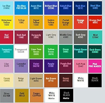 Solid Color Oracal 651 Vinyl Outdoor Silhouette
