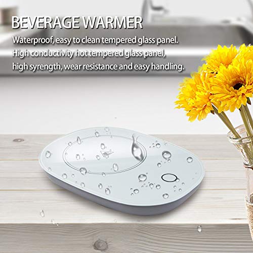 Coffee Warmer, TaoTens Automatic Thermostatic Cup Warmer for Office/Home Use ( Up to 131℉/ 55℃ ) Safely Mug Warmer for Milk Tea Coffee