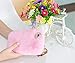 iPhone 6 Case, Veatool Luxury Stylish Fluffy Bling Rex Rabbit Fur Handmade Decorative Case for iPhone 6s (4.7 inch) - Pink