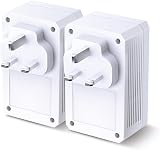 TP-Link TL- Powerline Adapter Kit 1000Mbps Gigabit Passthrough view 2