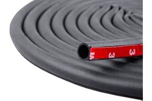 CLOUDBUYER 19.7 Feet Long Weather Stripping Seal Strip for Doors/Windows, Self-Adhesive Backing Seals Large Gap (from 5/16 inch to 11/20 inch) Seal Strip