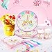 Premium Unicorn Party Plates Set, 64 pcs 7