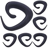 1 Pair = 2 pieces of 6 gauges 6g 6 G Spiral Stretching ears ear plugs gauges flesh tunnels stretchers expanders Body piercing Jewelry 4mm ear plug earlets gauge earrings double flared flare taper talon cheater eyelets (6g = 4mm)