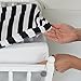 Changing Pad Cover, Cradle Bassinet Sheets Fitted Jersey Cotton (2 Pack) Black, White by Ziggy Baby