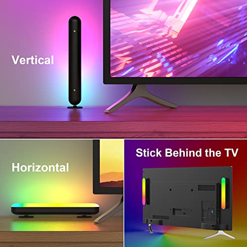 Paton Smart LED Light Bars,RGB Lights with Multiple Scene Modes and Music Sync Mode, TV LED Backlight, Voice Control, Smart Lights for Gaming, TV, PC, Room Decor(Work with Alexa and Google Assistant)