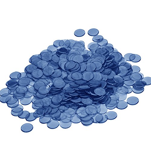 MR CHIPS Plastic Bingo Chips 150 Count - 18 Color Choices - 3/4 Inch