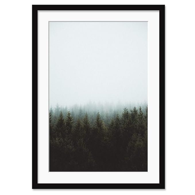 ColossalArtHouse Mountains Poster Frame with Ivory Mat Acrylic Glass