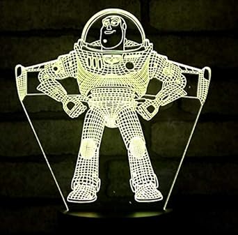 Nette Toy Story Buzz Lightyear Woody 3D LED W Nachtlicht 7 Farbwechsel
