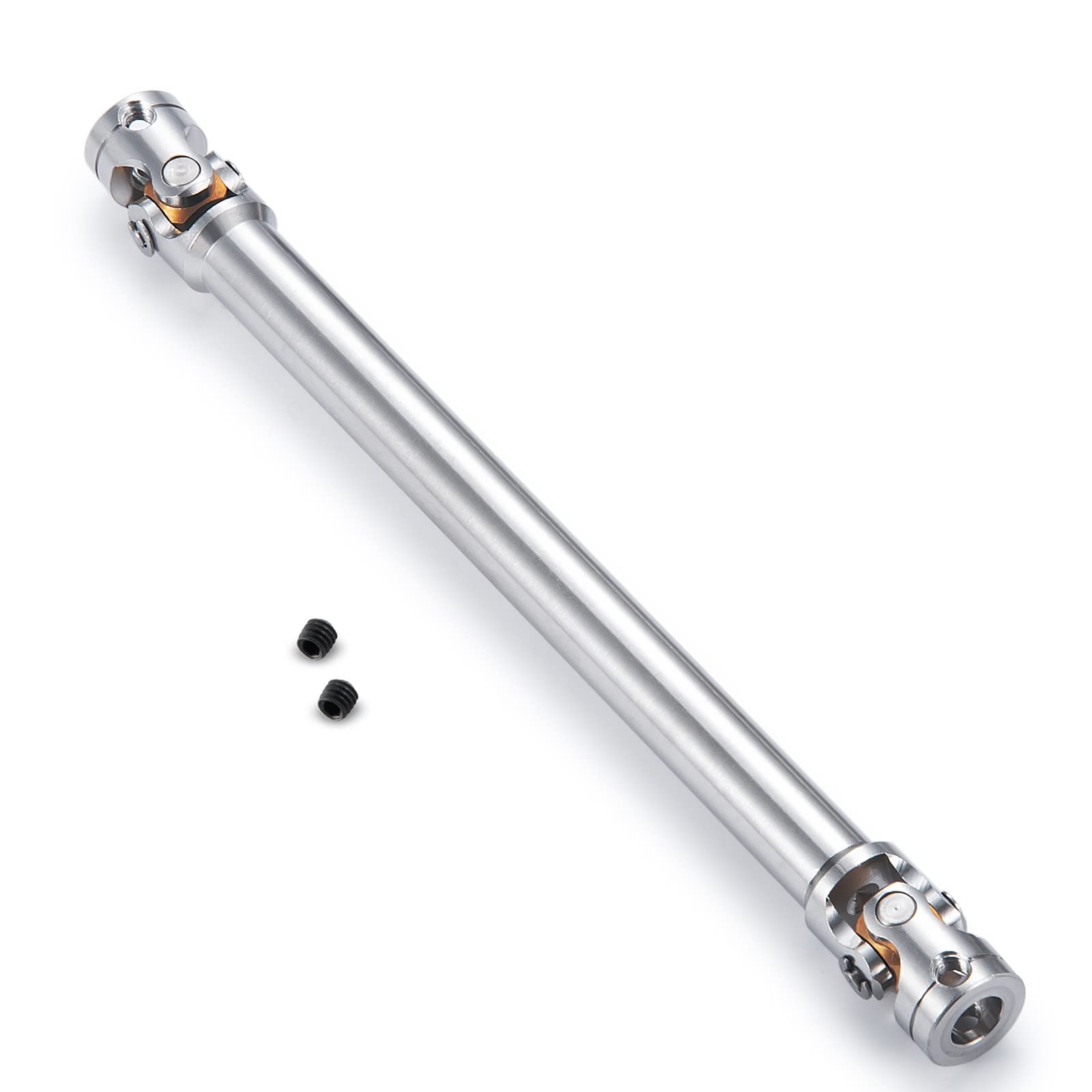 AXspeed 1Pcs Metal Drive Shaft for 1/14 RC Tamiya Tractor Climbing Trailer Upgrade Accessories (120mm-160mm)